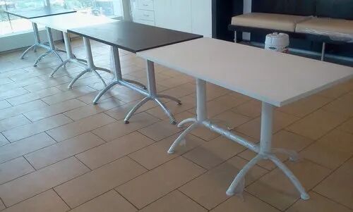Rectangle Cafeteria Table, Color : Blue, White