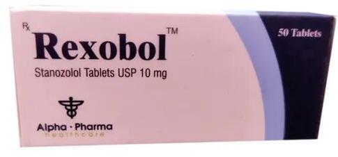 Rexobol Stanozolol Tablets, Packaging Type : Box