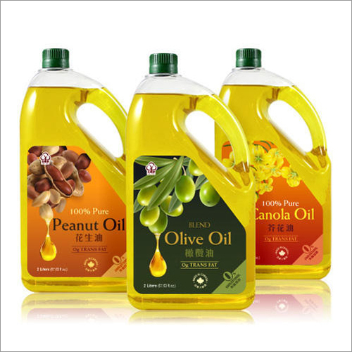 Printed Glossy Paper Edible Oil Jar Labels