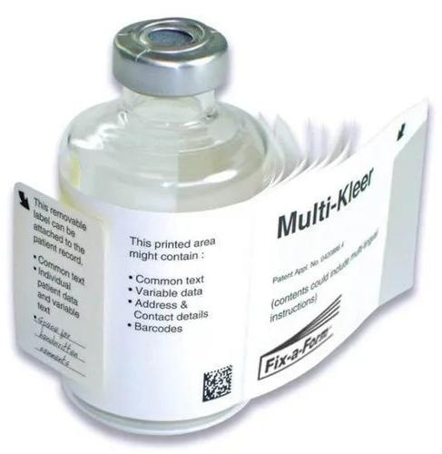 Multi Color Printed Glossy Paper Pharma Bottle Labels