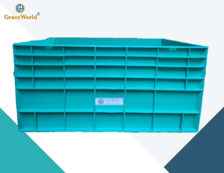 Rectangular Plastic Fish Crate, for Storage, Style : Solid Box at