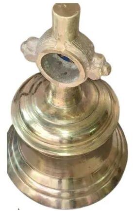 Brass Temple Bell, Color : Golden