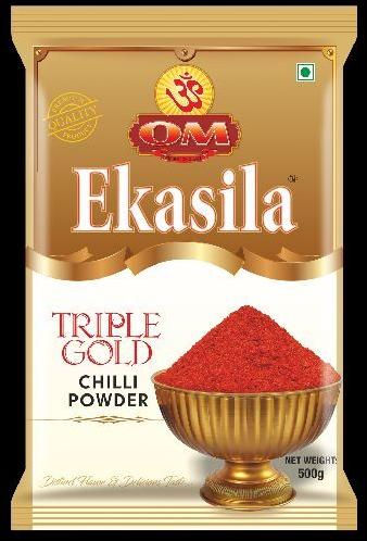 Natural Tripple Gold Chilli Powder, for Cooking, Fast Food, Snacks, Certification : Fssai, FSSAI Certified