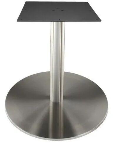 Silver Stainless Steel Table Base