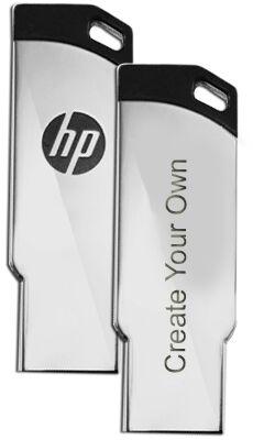 HP Metal Pen Drive, Color : Silver