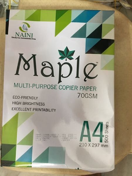 Wood Pulp Maple A4 Copy Paper, Size : 210x297 Mm, 8.5x11 Inch, 8.5x14 Inch