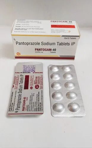 Pantogam Pantoprazole Sodium Tablets IP, Packaging Type : Box