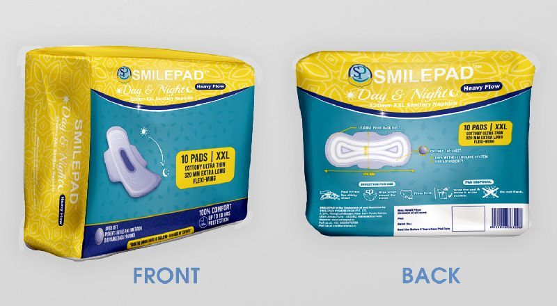 Smilepad Day&amp;amp; Night 320mm Ultra Thin Trifold Sanitary Napkin