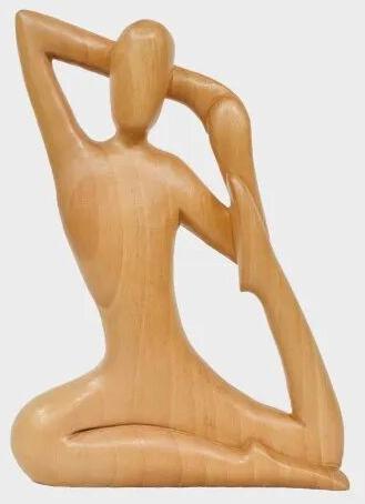 Brown Wooden Yogasan Figure, Style : Feng Shui
