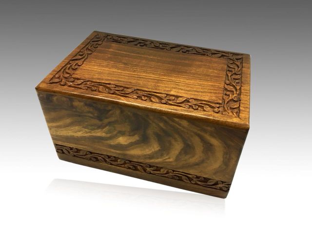 Polished Carved SAS74002 Wooden Urn Box, Style : Modern