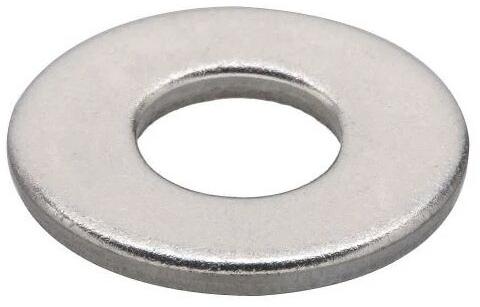 Round Ss Plain Washer, Color : Silver