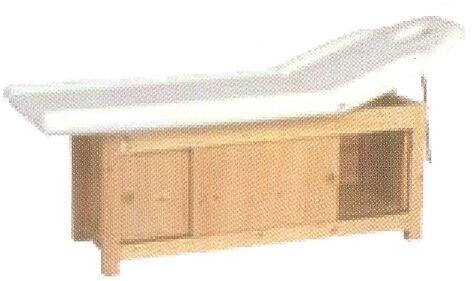 Wooden Spa Bed, Color : Brown White