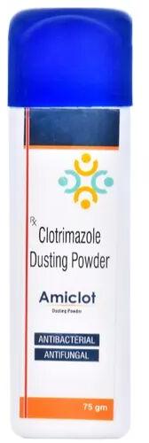 Amiclot clotrimazole dusting powder, Packaging Size : 75 gm