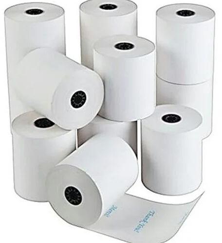 Plain thermal paper roll, Feature : Ensures long printer head life