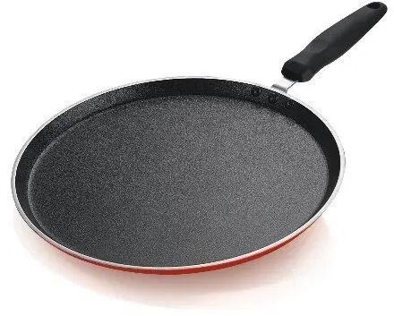 Prime Round Mild Steel Non Stick Pan, Color : Black
