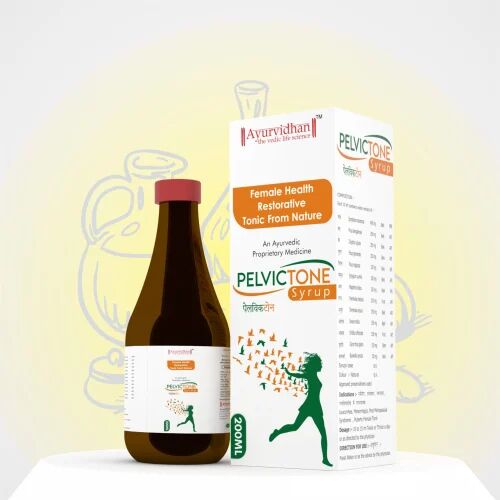 Ayurvidhan Research Pelvictone Syrup, Packaging Size : 200 ml