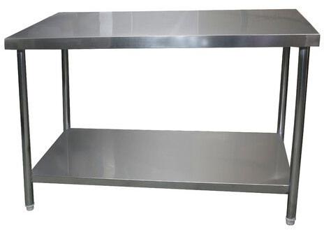 Matte Finishing Stainless Steel Working Table, Design : Customized