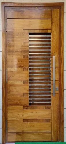 Hinged Wooden Safety Door