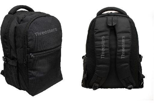 Threesters Casual Backpack Bag, Black, Feature : Good Quality, Water Proof
