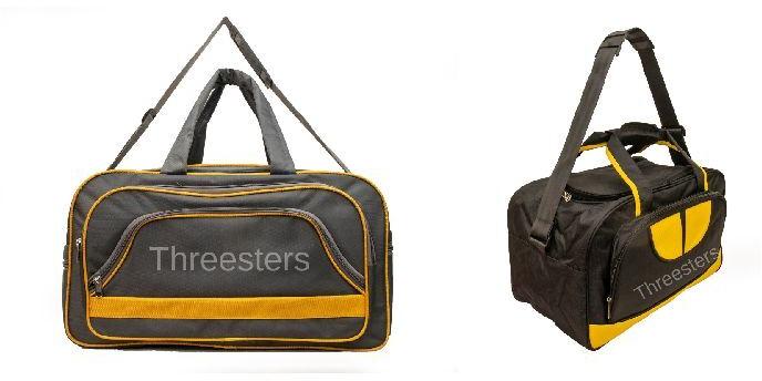 Threesters Large Duffel Travel Bag With Shoulder Strap And Handle