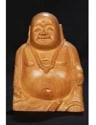 Wood laughing buddha statue, Style : Antique, Modern