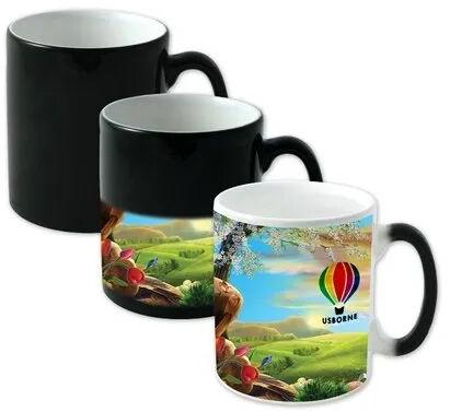 Ceramic Plain Magic Mug, Color : Black