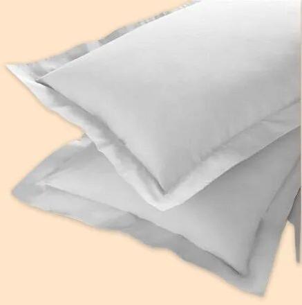 Rectangular Poly Cotton Pillow, Color : White