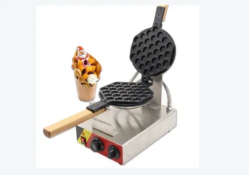Stainless Steel Bubble Waffle Maker, Dimension : 340x220x250 Mm