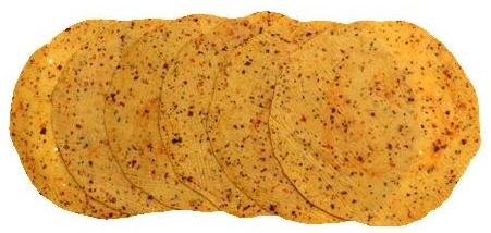 Chana Tikdi Papad, Features : Rich in Vitamins, Moderately spicy, Checks cholesterol level, Can be fried