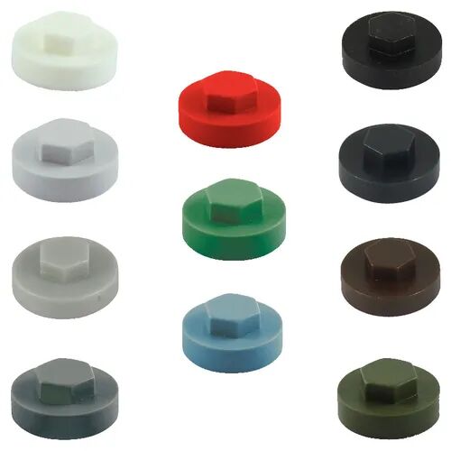 Round Plastic Screw Caps, Size : 8mm