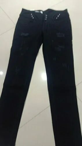 Girls Jeans, Color : Black