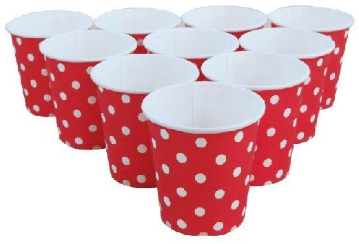 Polka Dot Paper Cups 9oz, Pack Size : 20 Pc