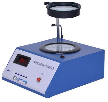 M.S. Powder Coated Digital Colony Counter, Size : 24