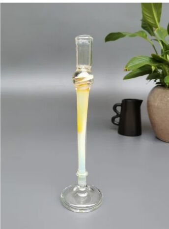 Straight Gloss Glass Designer Candle Stands