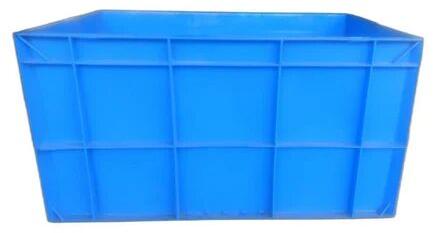 Rectangular HDPE plastic crates, Color : Blue