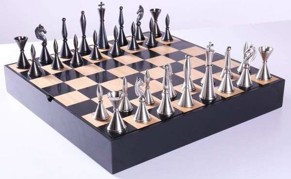 Metal Chess Board Set, Shape : Square