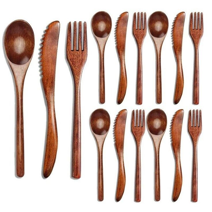 Brown Wooden Cutlery Set, for Kitchen, Style : Modern
