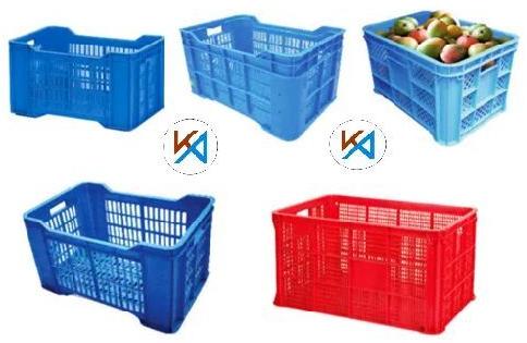 HDPE Vegetable Plastic Crates, Capacity : 25-45Kg