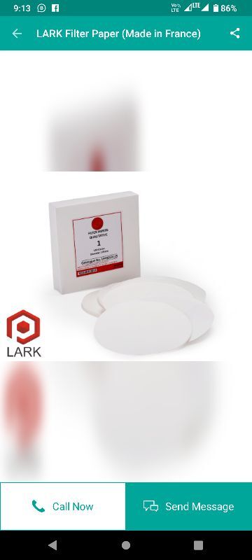 Lark filter paper