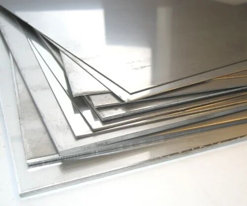 Silver Rectangular Polish Stainless Steel Sheet, Pattern : Plain