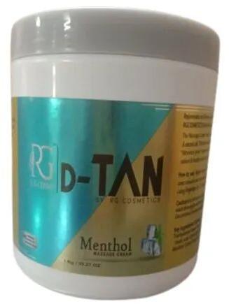 D-Tan Menthol Massage Cream, Packaging Size : 1 Kg/35.27 OZ