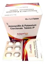 Amoxycillin And Potassium Clavulanate Tablet, Packaging Type : Box