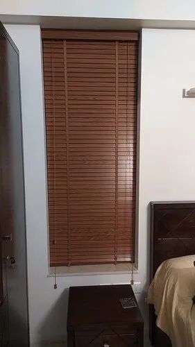 Brown Wooden Window Blinds, for Home, Office