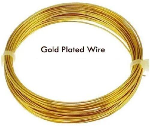 Brass Round Wire, Color : Golden