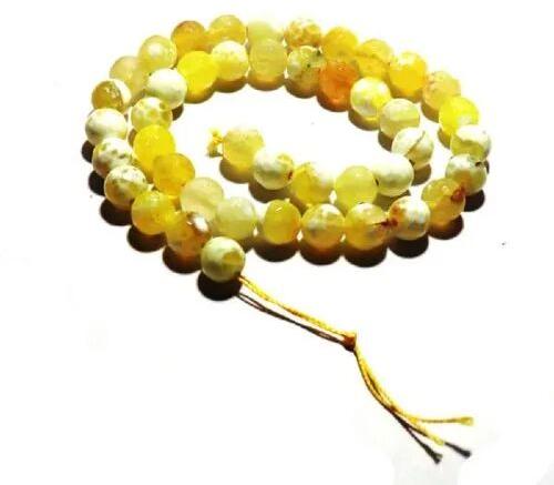 Natural Yellow Agate Beads