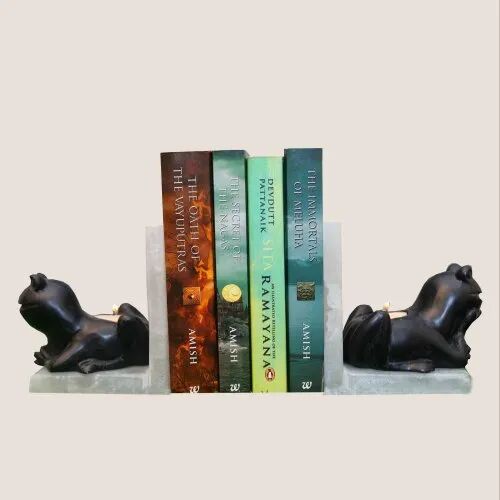 Marble Bookends, Size : 3 X 4.5 X 5.5 Inches