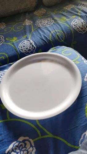 White Round Plastic Dinner Buffet Plates, For Event, Pattern : Plain