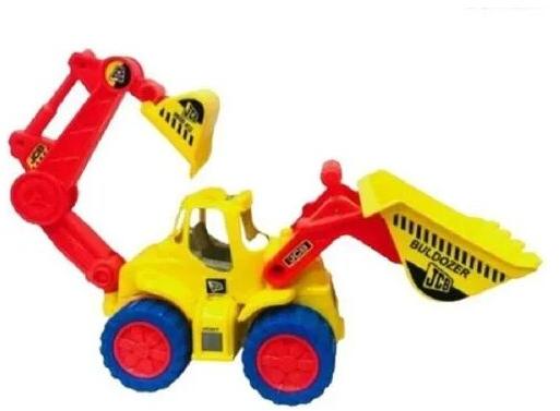 Red Yellow Jcb Plastic Toy