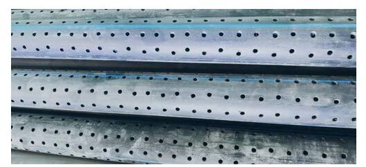 Black Kissan Super Hdpe Perforated Pipe, for Sewer systems, Stormwater managemen