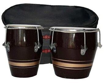 Wooden Fancy Bongo Drum, Color : Brown